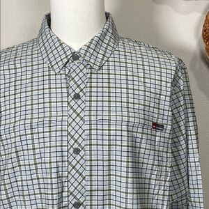 NWT’s SIMMS Stone Cold Shirt Sterling Plaid Fishing Button Down Shirt XLarge